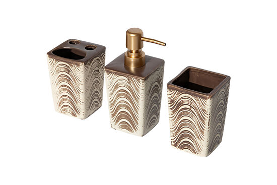 ZYB2040 BANYO SET 3'LÜ (SIVI SABUNLUK-DIS FIRCALIK-PAMUKLUK)